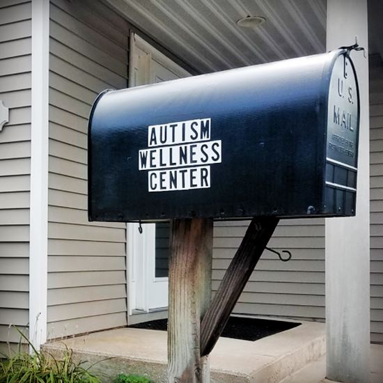 Mailbox that says Autism Wellness Center