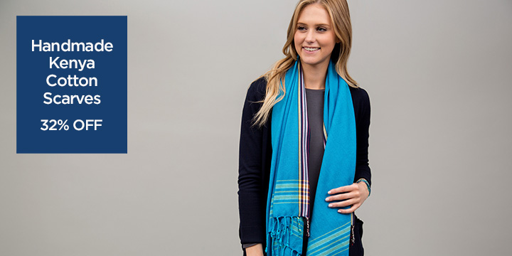 Handmade Kenya Cotton Scarves