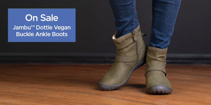 Jambu™ Dottie Vegan Buckle Ankle Boots
