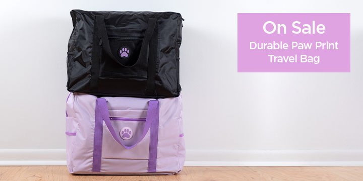 Durable Paw Print Travel Bag