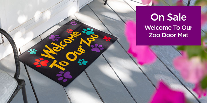 Welcome To Our Zoo Door Mat