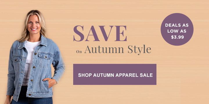 Dress up for fall & SAVE!