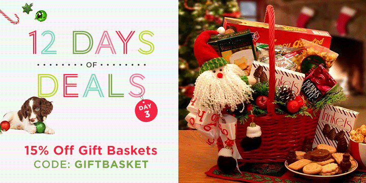 Use Code: GIFTBASKET & Get 15% Off our Gift Basket Collection!