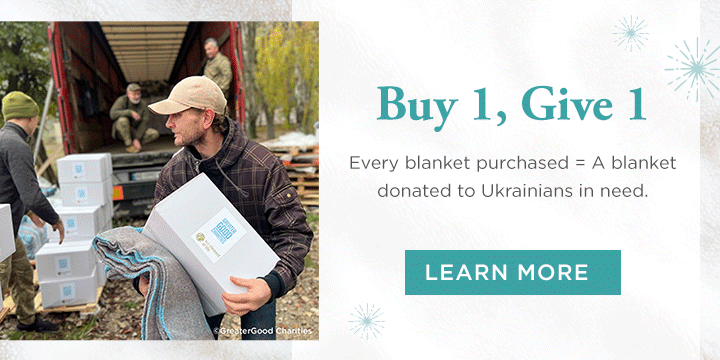 Make a difference with every blanket & bedding purchase!