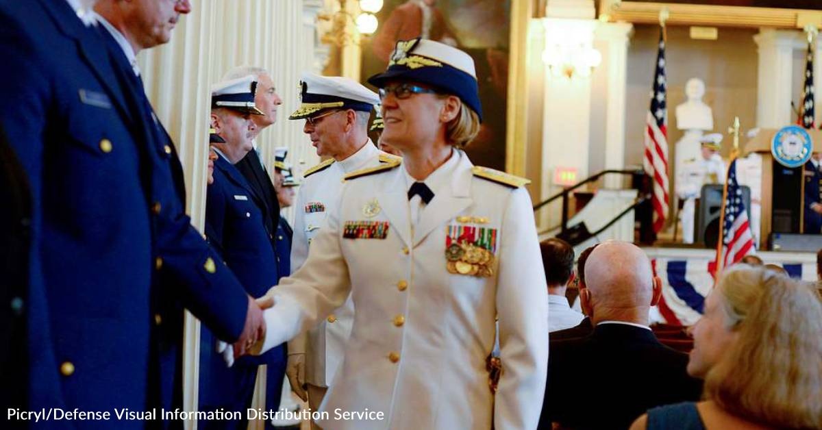 Commandant of the USCG, Admiral Linda Fagan