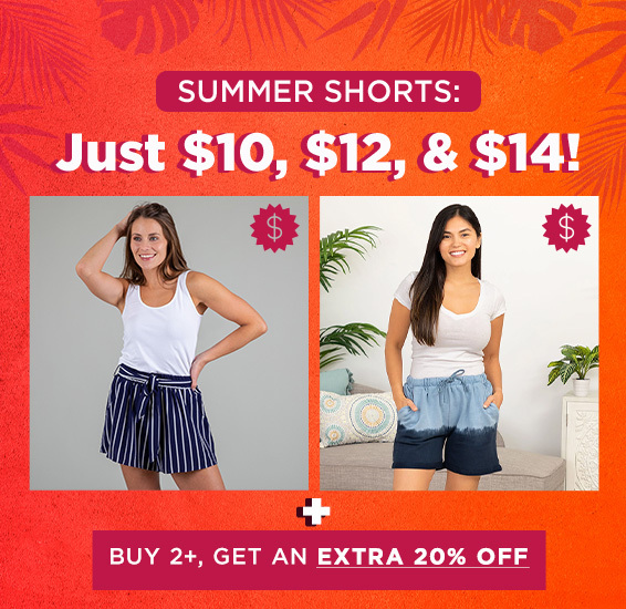 Super savings on summer shorts 